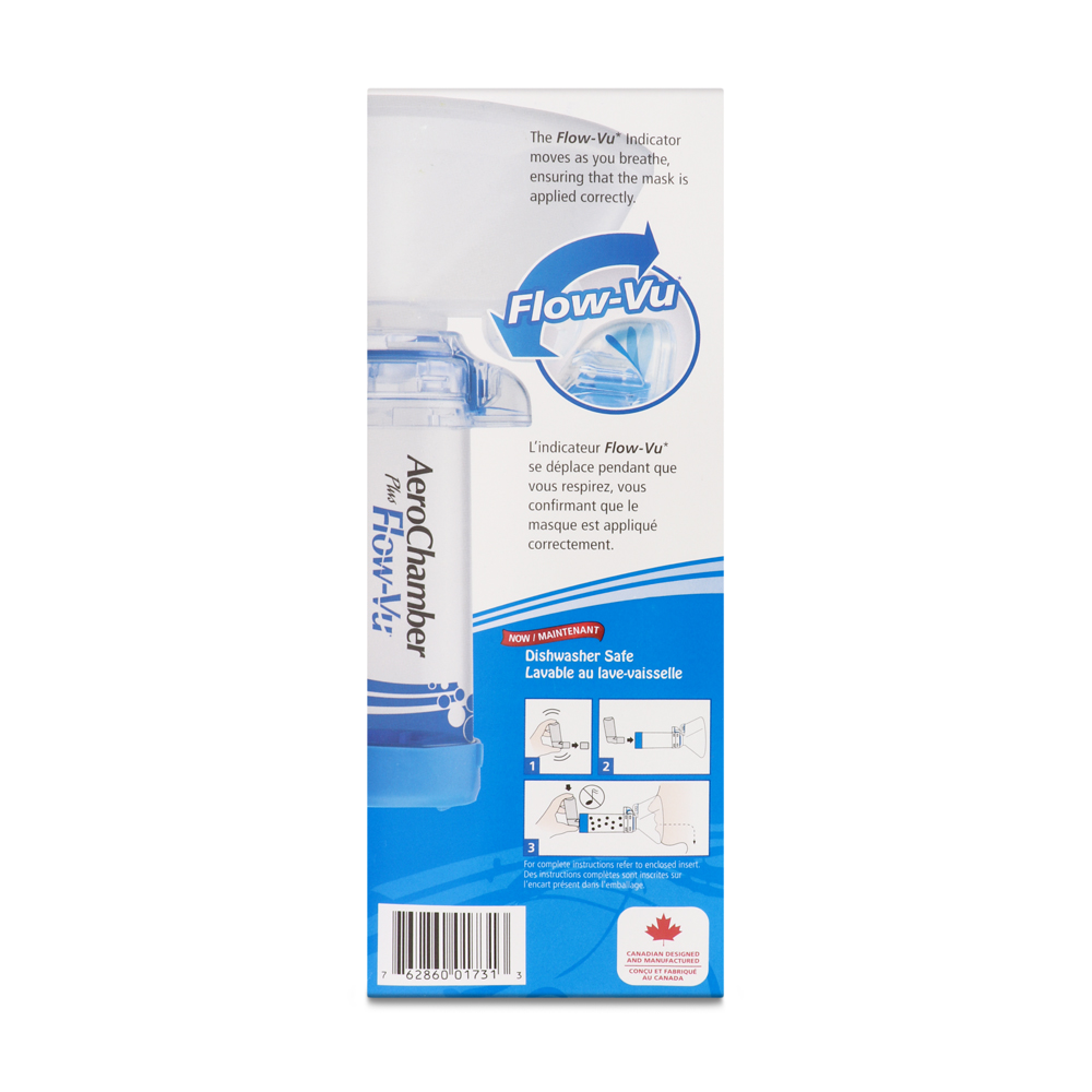 AeroChamber Plus Flow Vu Anti Static Valved Holding Chamber