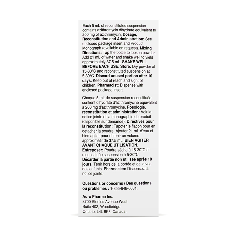 Auro Azithromycin (Azithromycin)