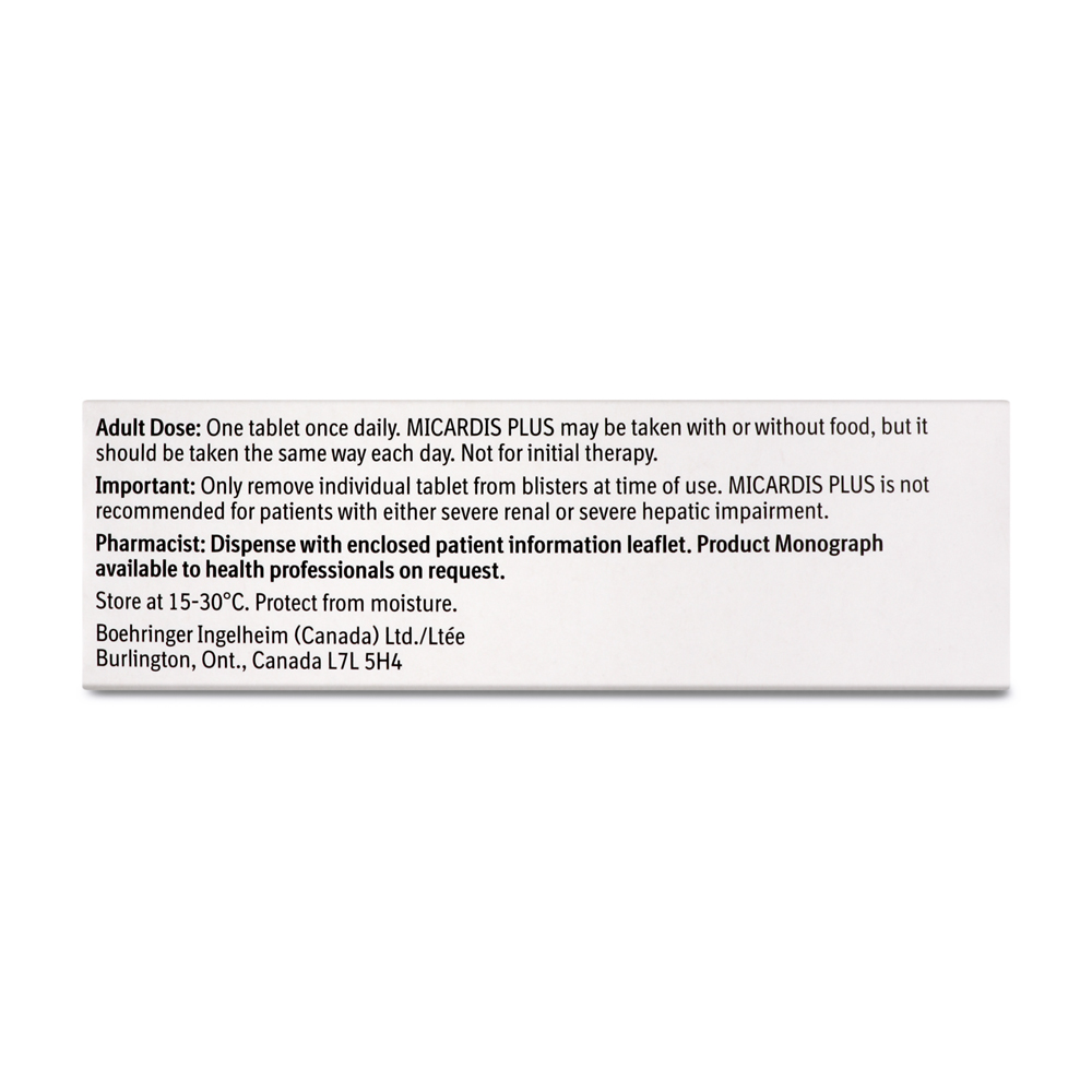 Micardis Plus (Telmisartan Hydrochlorothiazide)