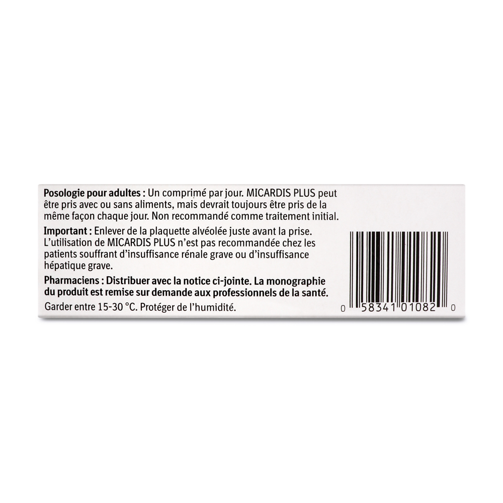 Micardis Plus (Telmisartan Hydrochlorothiazide)