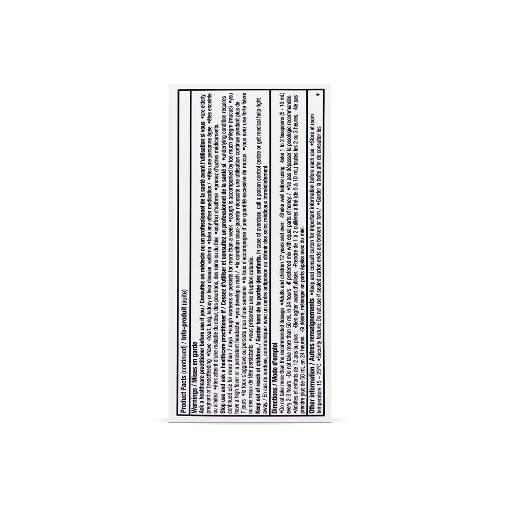 Buckley’s original mixture (Ammonium Potassium Menthol Camphor)