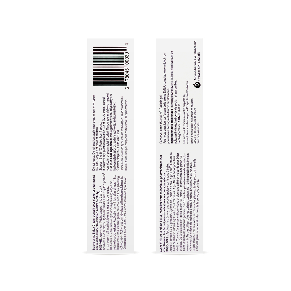 Emla Cream (Lidocaine / Prilocaine)
