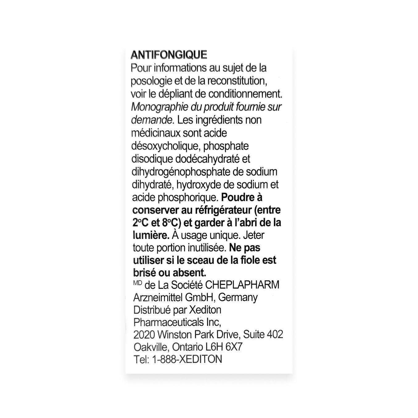 Fungizone (Amphotericine B)