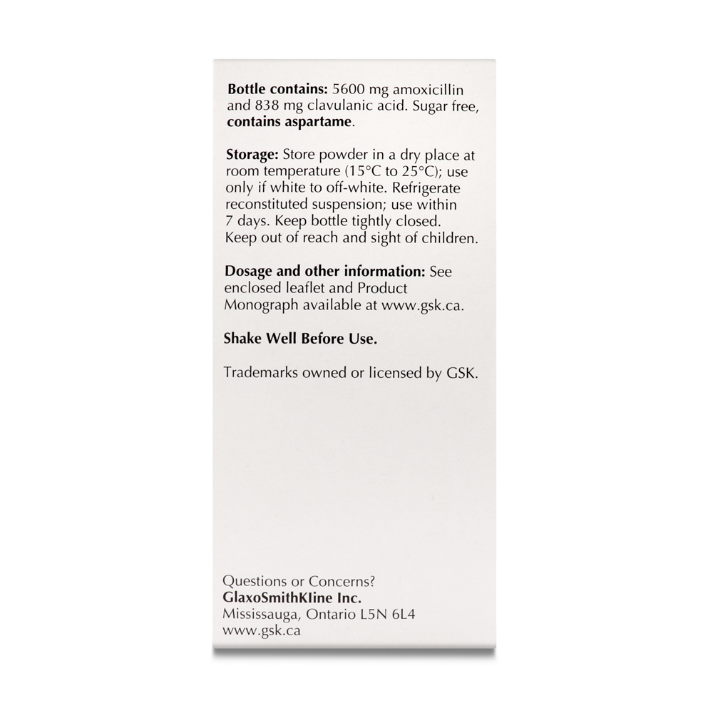 Clavulin BID (Amoxicillin Clavulanic Acid twice daily)