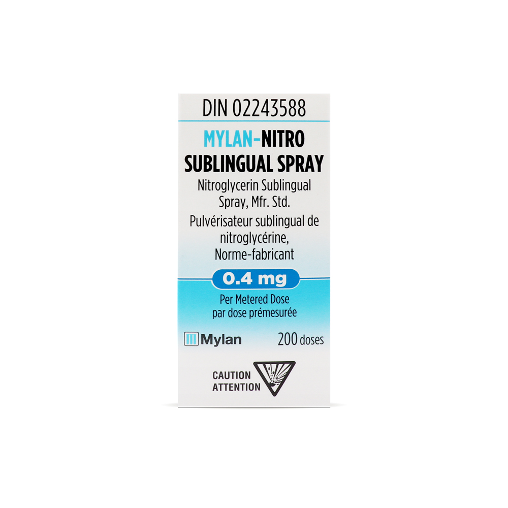 Mylan Nitro sublingual spray (Nitroglycerin)