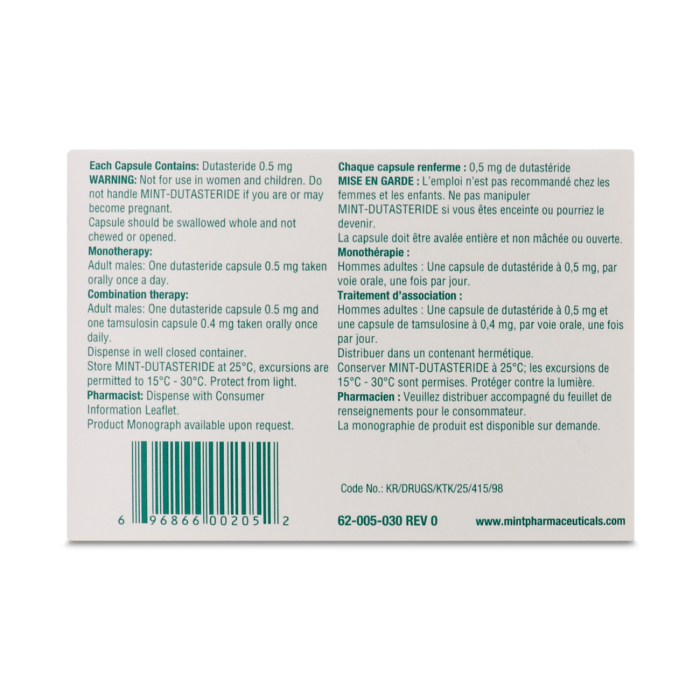 Mint Dutasteride (Dutasteride)