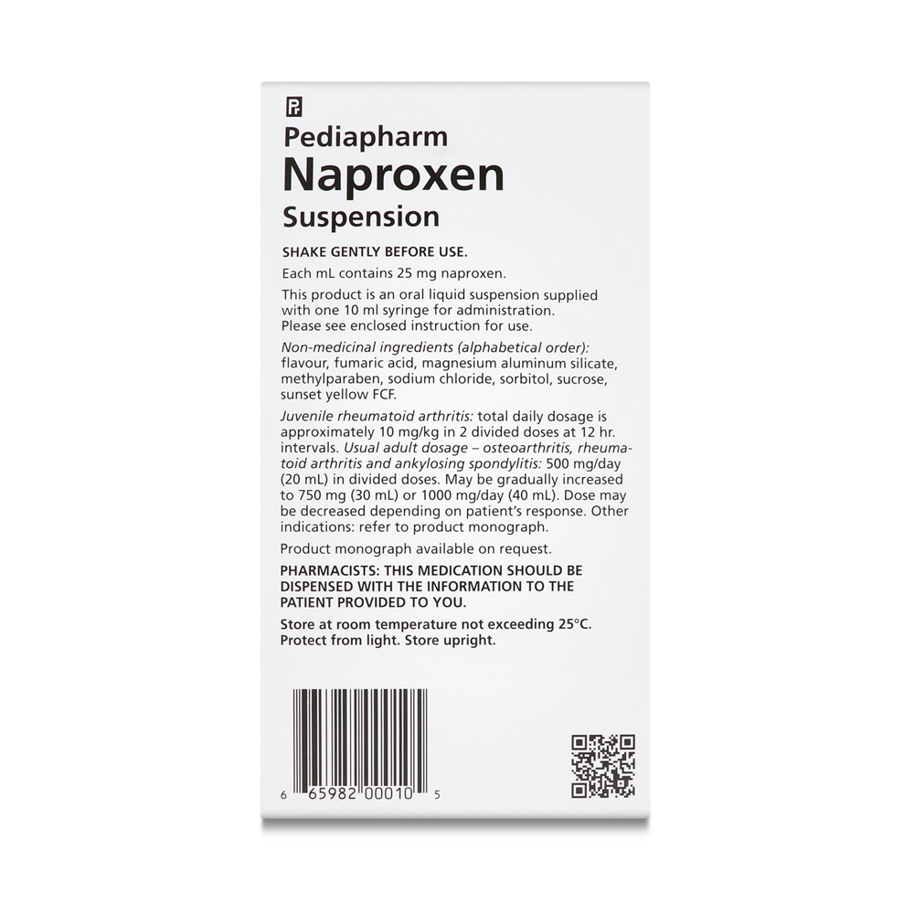 Pediapharm Naproxen suspension (Naproxen)