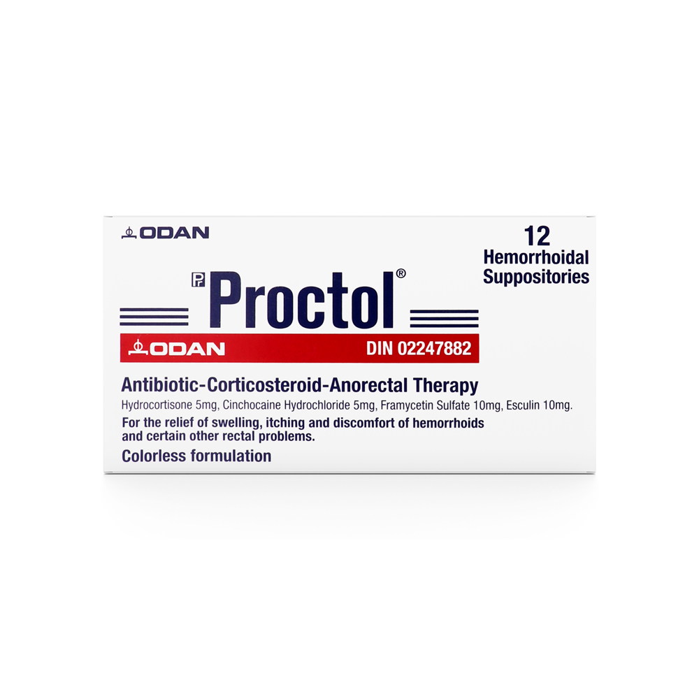 Proctol Suppository (Hydrocortisone Framycetin Dibucaine Esculin)