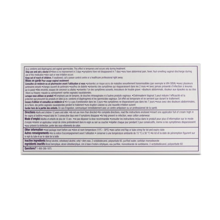 Clotrimaderm Vaginal 3 (Clotrimazole)