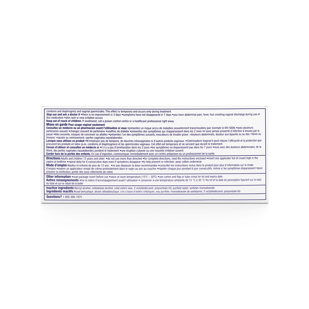Clotrimaderm Vaginal 6 (Clotrimazole)