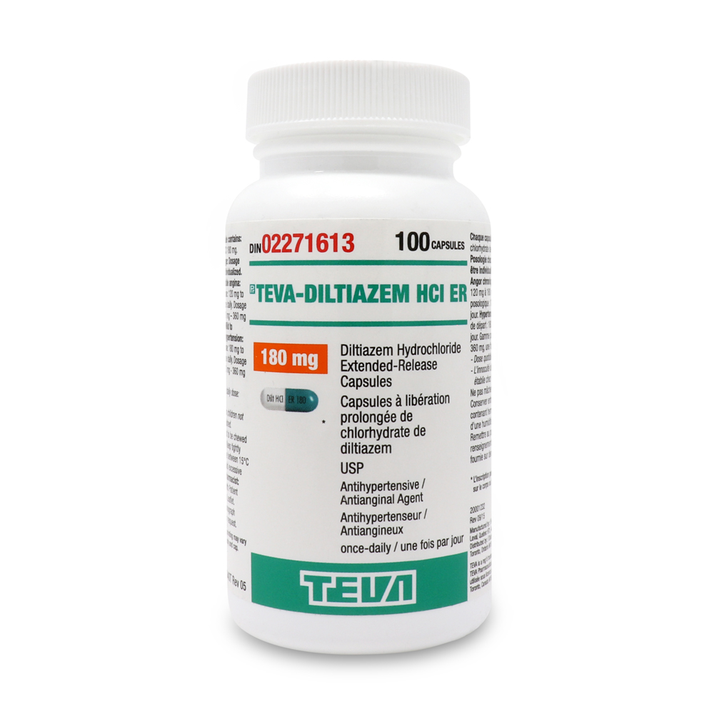 Teva Diltiazem HCl ER (Diltiazem extended-release)