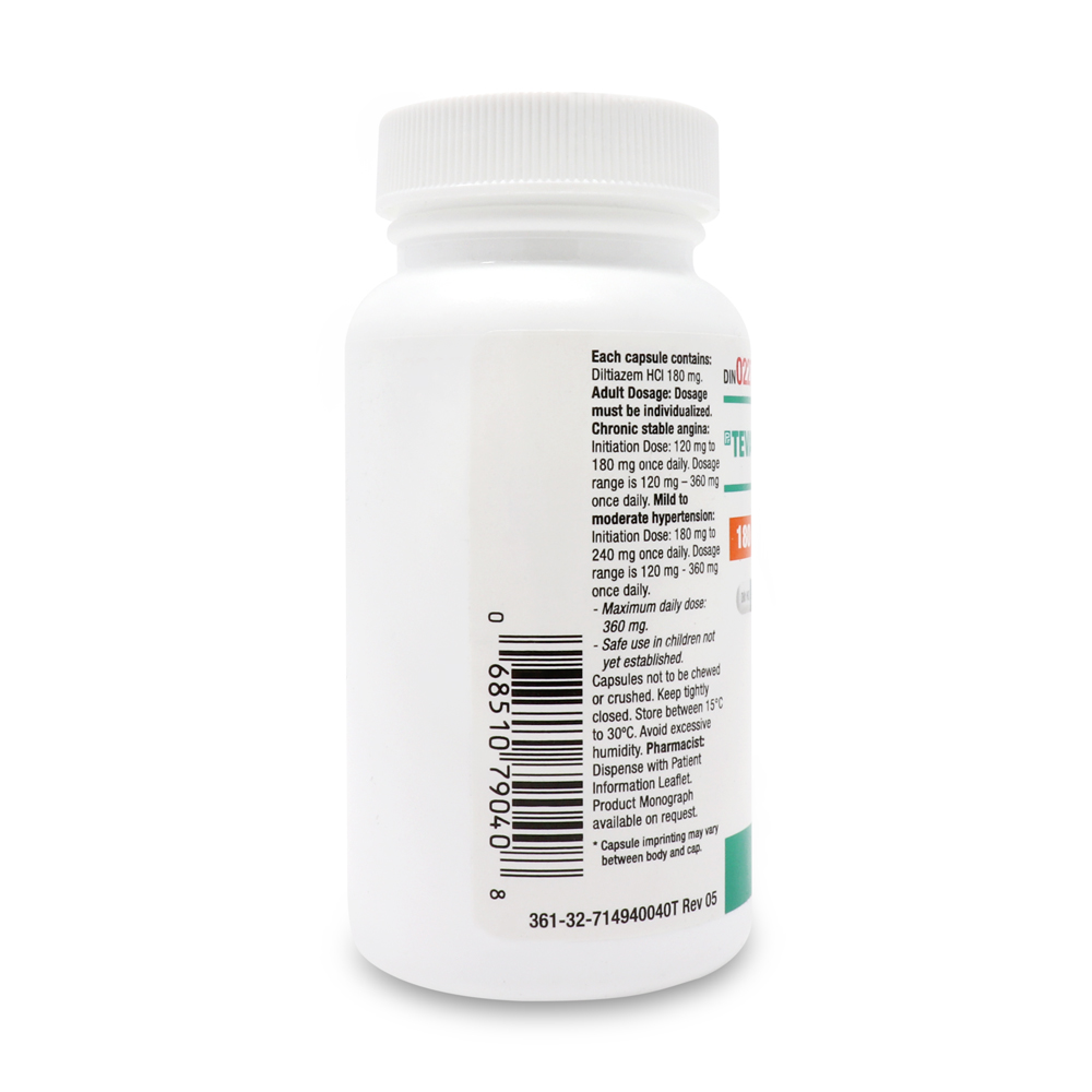Teva Diltiazem HCl ER (Diltiazem extended-release)