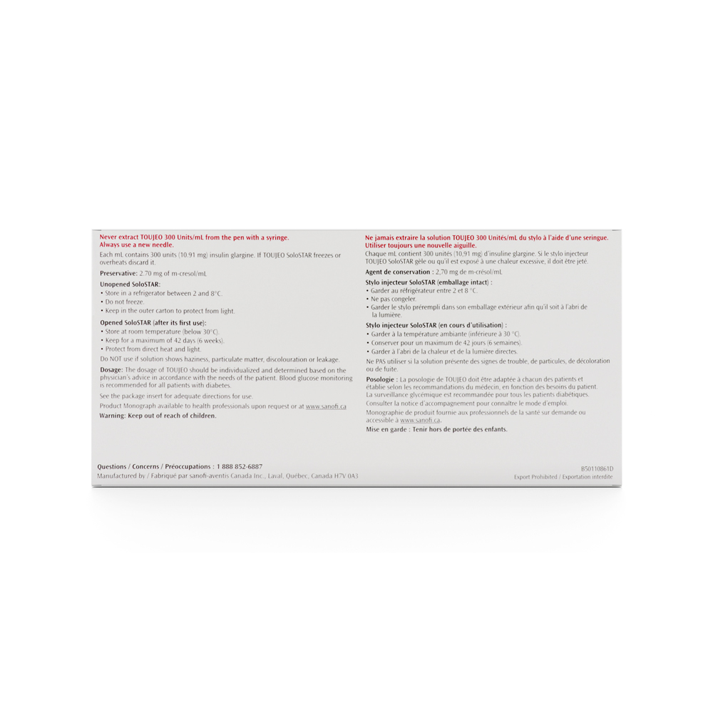 Toujeo SoloStar (Insulin Glargine)